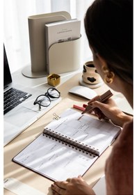 Resim 2026 A5 Spiralli Keten Haftalık Ajanda 12 Aylık - Siyah Siyah 