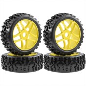 Resim Lillian Arrma Redcat E Için 4 Adet 115 mm 1/8 Rc Off-Road Araba Jantı Lastiği 17 mm Altıgen (Yurt Dışından) 