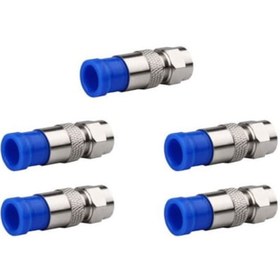 Resim 5 Adet Novacom Rg6 Sıkmalı F Konnektör 