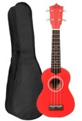 Resim Puka Pk-10 Soprano Ukulele Kırmızı (KILIF HEDİYE) 