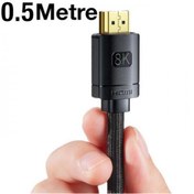 Resim Baseus 8K 60HZ 0.5mt Dinamik Hdr Görüntü Aktarım Hdmi Kablo, 48GB 