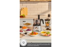 Resim Çok Fonksiyonlu 2000W Mutfak Robotu Seti, Şık Gümüş Tasarım 