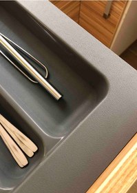 Resim Gri Renk Çekmece Içi Düzenleyici Kaşıklık T-2297 / 97x49 Cm Gri 