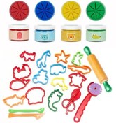 Resim Doğal Oyun Hamuru 19 Parça Temel Set 4x150gr 