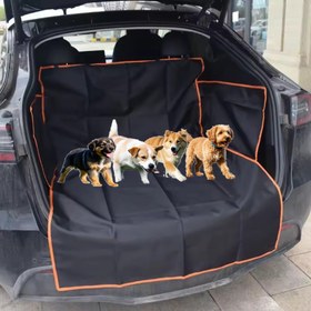 Resim Araba Bagaj Matı, Her Mevsim Kullanıma Uygun, Evcil Hayvan Dostu Araç Koltuk Örtüsü, Araba İçin Köpek Matı, Dayanıklı Yük Matı - Otomobil, SUV ve Kamyonetler için Uygundur (1 Adet) 