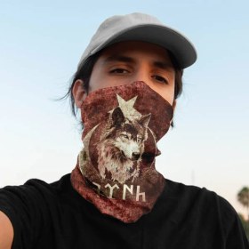 Resim Hediyemen Kurt ve Bayrağımız Motorcu Bandanası Boyunluk 