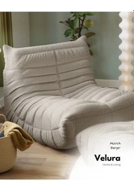 Resim Muvva Berjer & Pofuduk Relax Koltuk & Armut Tekli Koltuk - Gri Gri 