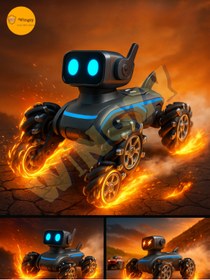 Resim Wingzy Akıllı Robot Köpek – Şarjlı, Uzaktan Kumandalı, Bilekten Kontrollü, 8 Tekerlekli Araç 