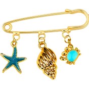 Resim Ocean Soul Çengelli İğneli Giyim & Çanta Süsü – PinCharm (Bag Charm) | Happyangels 