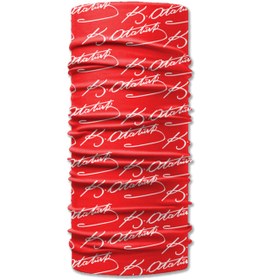 Resim NIFF Atatürk imzası Kırmızı Buff Baf Boyunluk Bandana Hediyelik 