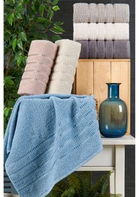 Resim 6lı El Havlu Seti 50x85 You Lila-krem-mor-pudra-a.kahve-mavi Lila-krem-mor-pudra-a.kahve-mavi 