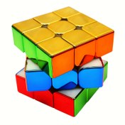 Resim 3x3 Hız Küpü, Ayna Yüzeyli Sihirli Küp, Orijinal Stickerless Sihirli Küp, Parlak Bir Bulmaca Oyunu ve Bir Beyin Teşvikleri oyuncak 