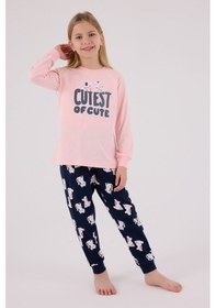 Resim Rolypoly Kız Çocuk Pembe Pijama Takımı 5274-48710 Pembe 