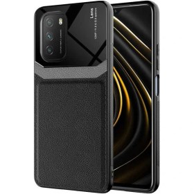 Resim Canpay Xiaomi Redmi Note 9 4g Uyumlu Kılıf Deri Tasarım Sert Lens Koleksiyonu, Yüksek Malzeme Kalitesi 