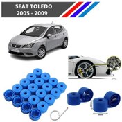 Resim Otozet - Seat Toledo Bijon Civata Kapağı Mavi Renk 20 Adetli Set 17mm 1k06011739b9 