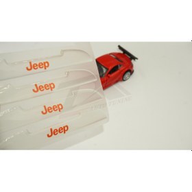 Resim Jeep Logo Kapı Kenarı Koruma Şeffaf Kauçuk 3M Band New Style 