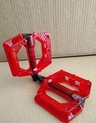 Resim Şeffaf Evo Platform Geniş Pedal Kırmızı 