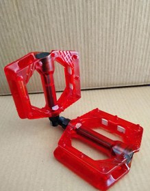 Resim Şeffaf Evo Platform Geniş Pedal Kırmızı 