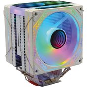 Resim Zoko Ice Pro Wp6 Beyaz Auto Rainbow Fanlı Kule İşlemci Fanı 