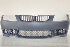 Resim Bmw 3 Serisi E90 2005-2008 İçin Uyumlu M3 Görünüm Ön Tampon+Panjur (Sis Lambaları Dahil) 