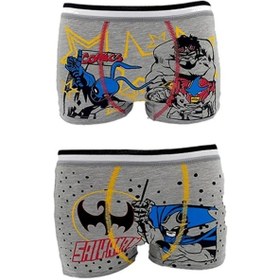 Resim Shopiolog Erkek Çocuk Pamuklu Desenli Boxer 2 Adet 