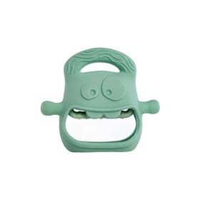 Resim Koyu Yeşil Bebek Silikon Diş Kaşıyıcı 