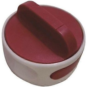 Resim Paslanmaz Çelik Bıçaklı Taşınabilir Çok Fonksiyonlu Döner Konserve Açacağı, Yaşlılar İçin Mutfak Eşyaları Kırmızı 