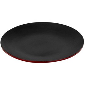 Resim Lava Döküm Yuvarlak Servis Tabağı Çap Ø 21cm.-bordo Bordo 
