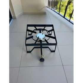 Resim Sanayi Tipi Yer Ocak Kare Canavar Aşçı Ocak Küçük Tüp Yer Ocağı 30X30 