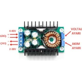 Resim Arduino 300 W 10a Dc-dc Xl4016 Voltaj Düşürücü Regülatör Kartı 