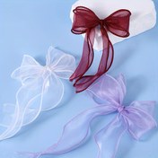 Resim 10 Yıldız Çeşit Renklerde Balık Kuyruğu İpek Bandı, 4cm Genişlikte, Buketler, Kek Süslemeleri, DIY Saç Aksesuarları ve Başlık Süsleri için Lüks 
