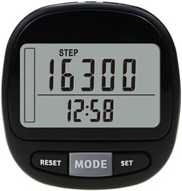 Resim Adımsayar Kalori Mesafe Mil Hedef Siyah 