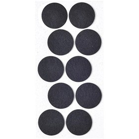 Resim Kitchen Design Lab Siyah Keçe 10 Adet 4.5 CM Yuvarlak Yapışkanlı Sandalye Masa Koltuk Altı Parke Koruma 