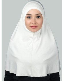 Resim Altobeh Hazır Türban Pratik Eşarp Tesettür Hijab - Namaz Örtüsü Xl Ekru 