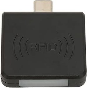 Resim RFID Telefon Kartı Okuyucu, Cep Telefonu için 125Khz Kart Okuyucu Tak ve Çalıştır (Siyah) 