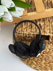 Resim Kız Çocuk Minnie Peluş Kulaklık 
