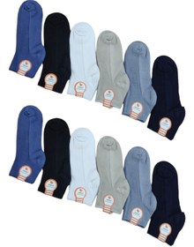 Resim Leement socks Çocuk 12 Çift Modal Yumuşak Dokulu Yazlık Kısa Patik Çorap 