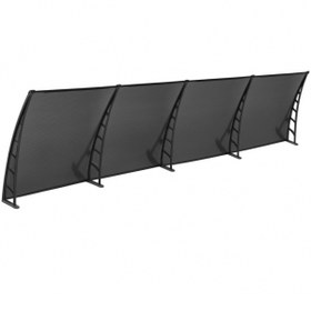 Resim Genel Markalar COSMOS Kapı Pencere Üstü Pratik Sundurma 105X480 - Siyah 