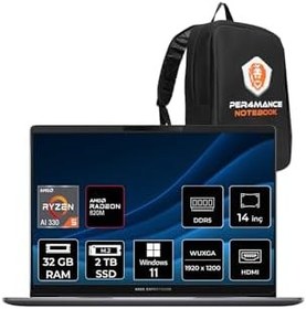 Resim ASUS ExpertBook P3 Ryzen AI 5 330 32GB 2TB 14" FHD+ W11P Dizüstü Bilgisayar PM3406CKA 