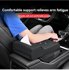 Resim Xuweiwei Gri 3'lü Fonksiyonel Konsol Dayama Kolçak Yükseltici Ve Peçetelik 