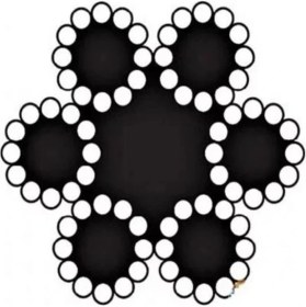 Resim İntora Çelik Halat 6 mm 10 Metre (6X12+7 K.öz) 