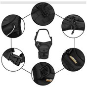 Resim Rzahuahu Su Geçirmez Motosiklet Bacak Çantası Bel Çantası Genişletilebilir Sürme Paketi Crossbody Çanta 