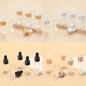 Resim 5 adet 5ml Sızdırmaz Cam Damlatıcı Şişeler - Doldurulabilir, Koku İçermeyen Kaplar, Esansiyel Yağlar, Kozmetik, Parfümler için Çeşitli Renklerde | Seyahat için İdeal, Sadece Elde Yıkama 