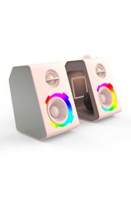 Resim Canpay Taşınabilir RGB Işıklı Kablosuz Bluetooth Speaker Hoparlör Güçlü Ses 11 Farklı Renkli Işık Atmosferi 
