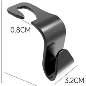 Resim RED KİTCHEN 4'Lü Oto Araç Arka Koltuk Kafalığı Askılık Koltuk Arkası Askı Torba Eşya Askısı 