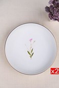 Resim Tabak Evi Porselen Natura Çuha Altın Yaldız Çukur Tabak 18.50 CM 2'li 