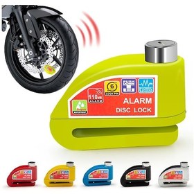 Resim Conventions1 Motosiklet Bisiklet Kilidi Alarm Güvenlik Koruma Floresan Yeşil 