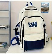 Resim Honeybeeshop Mavi Kampüs Seyahat Sırt Çantası Yüksek Estetik Dayanıklı Ve Rahat Mavi 