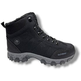 Resim Jagulep 4057-26 Anatomik Içi Kürklü Outdoor Erkek Bot Siyah Füme 