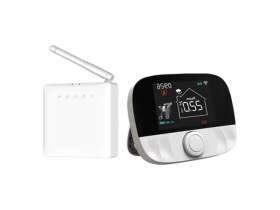 Resim MarkEntegra Kablosuz Wifi Akıllı Oda Termostatı, Uzaktan Kontrol ve Programlama Özellikli 